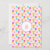 Invitation Licorne & Visages Joyeux sur Fête d'Anniversaire R (Dos)