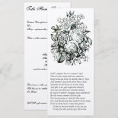 Invitation (Lien direct seulement) sonnet privé de Shakespear (Devant / Derrière)