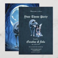 Lien sous la lune – Le loup et la fée gothique.  