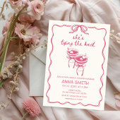 Invitation Lier la Fête des mariées de coquette à main de noe