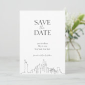 Invitation Lieu Enregistrer la date - New York City (Debout devant)