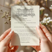 Invitation Lieu, Vieux Argent Esthétique, Mariage ivoire