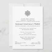 Invitation Lieutenant-colonel Retraite militaire (Devant)