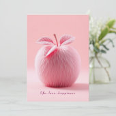 Invitation life.love.happiness apple (Debout devant)