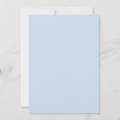 Invitation Light Blue Rustic Spring Lavender Frame (Dos)