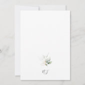 Invitation Light Eucalyptus Glow Gold Graduation Party (Dos)