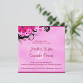 Invitation Light Fuchsia 5.25 Dîner de répétition Mariage Inv (Debout devant)