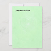 Invitation Light Green with Heart & Green Bow Bridal Shower (Dos)