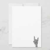 Invitation Light Grey Born Two Rock Guitare 2e anniversaire (Dos)