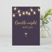 Invitation Light Night Party Invite (Debout devant)