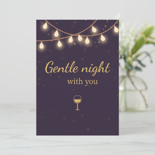 Invitation Light Night Party Invite (Debout devant)