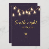 Invitation Light Night Party Invite (Devant / Derrière)