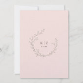 Invitation Light Pink Baby's Breath Wildflower Boho Wedding (Dos)