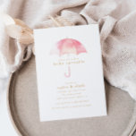 Invitation Light Rose Girl Baby Sprinkel Shower Event |<br><div class="desc">Invitation vos amis et ceux qui vous sont chers à votre petite aspersion de bébé — les asperges de bébé sont des célébrations moins extravagantes souvent vues avec des bébés de deuxième, troisième ou plus. Ce design présente un magnifique parapluie d'aquarelle rose pâle pour représenter un parfum bébé. Ce design...</div>