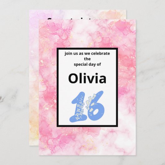 Invitation Lightroom fall aesthetic forest (Devant / Derrière)