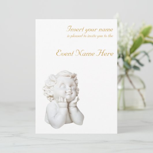 Invitation Ligne blanche (Debout devant)