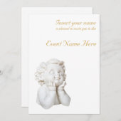 Invitation Ligne blanche (Devant / Derrière)