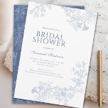 Invitation Ligne bleue classique Fête des mariées florale tir<br><div class="desc">Elégante Ligne Bleue Tirée Floral Bridal Shower Invitation Cette magnifique invitation à la douche nuptiale apportera une touche d'élégance parfaite à votre événement.</div>