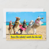 Invitation Ligne Conga pour la fête des chiens (Devant)