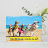 Invitation Ligne Conga pour la fête des chiens (Debout devant)