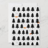 Invitation ligne de forêt sauvage sur arrière - plan blanc (Dos)