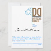 Invitation Ligne de logo Grand Danois (Dos)