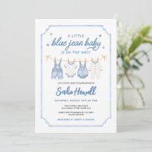 Ligne de vêtements bébé en denim bleu pour Baby Sh