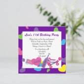 Invitation Ligne vers le haut des années 80 (Debout devant)