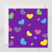 Invitation Ligne vers le haut des années 80 (Dos)