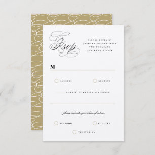 Invitation Lignes de barres classiques Double Monogramme Mari