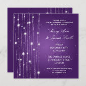 Invitation Lignes de scintillement de partie de pendaison de (Devant / Derrière)