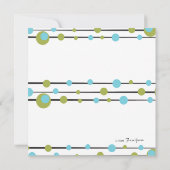 Invitation Lignes Martini amusantes (Dos)