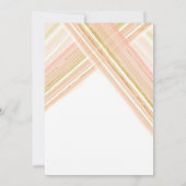 Invitation Lignes modernes Art Déco Faux Parties scintillant  (Dos)