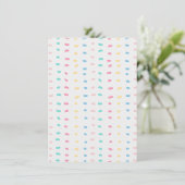 Invitation Lignes motifs (Debout devant)