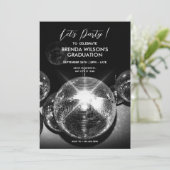 Invitation Ligs de balle disco Graduation (Debout devant)