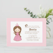 Invitation Li'l Brunette Princess Royal Anniversaire Invitati (Debout devant)
