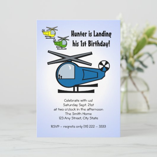 Invitation Lil' Chopper (Debout devant)