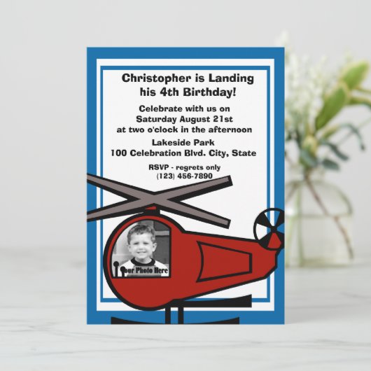 Invitation Lil' Chopper (Debout devant)