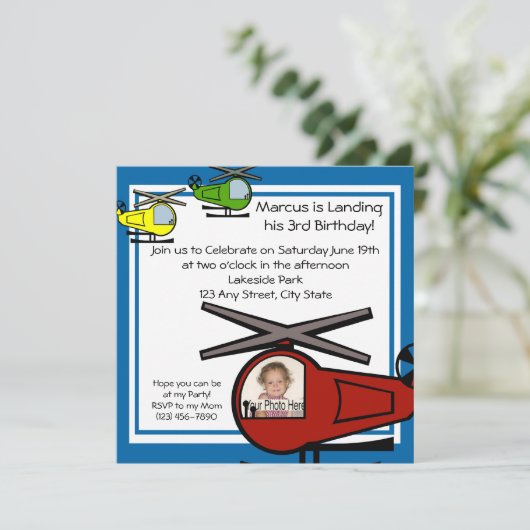 Invitation Lil' Chopper (Debout devant)