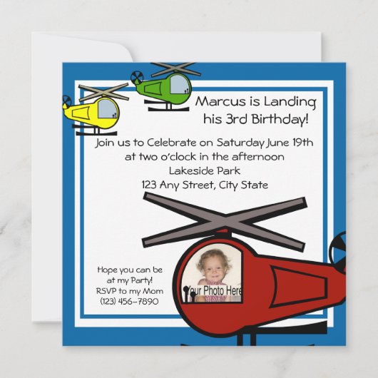 Invitation Lil' Chopper (Devant)