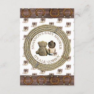 Invitation Lil' Cowboy Country and Western Baby shower