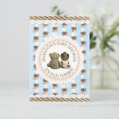 Invitation Lil' Cowboy Pays et Baby shower de l'Ouest (Debout devant)