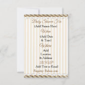 Invitation Lil' Cowboy Pays et Baby shower de l'Ouest (Dos)