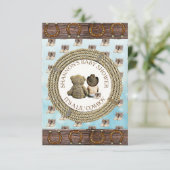 Invitation Lil' Cowboy Pays et Baby shower de l'Ouest (Debout devant)