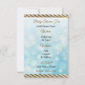 Invitation Lil' Cowboy Pays et Baby shower de l'Ouest (Dos)