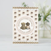 Invitation Lil' Cowboy Pays et Baby shower de l'Ouest (Debout devant)