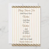 Invitation Lil' Cowboy Rustic Country et Western Baby shower (Dos)