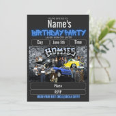 Invitation Lil Homies Birthday Invitation, Cholo 90s Theme (Debout devant)
