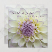 Invitation Lila Dahlie (Devant / Derrière)