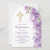 Invitation Lilac Arch Confirmation (Devant)
